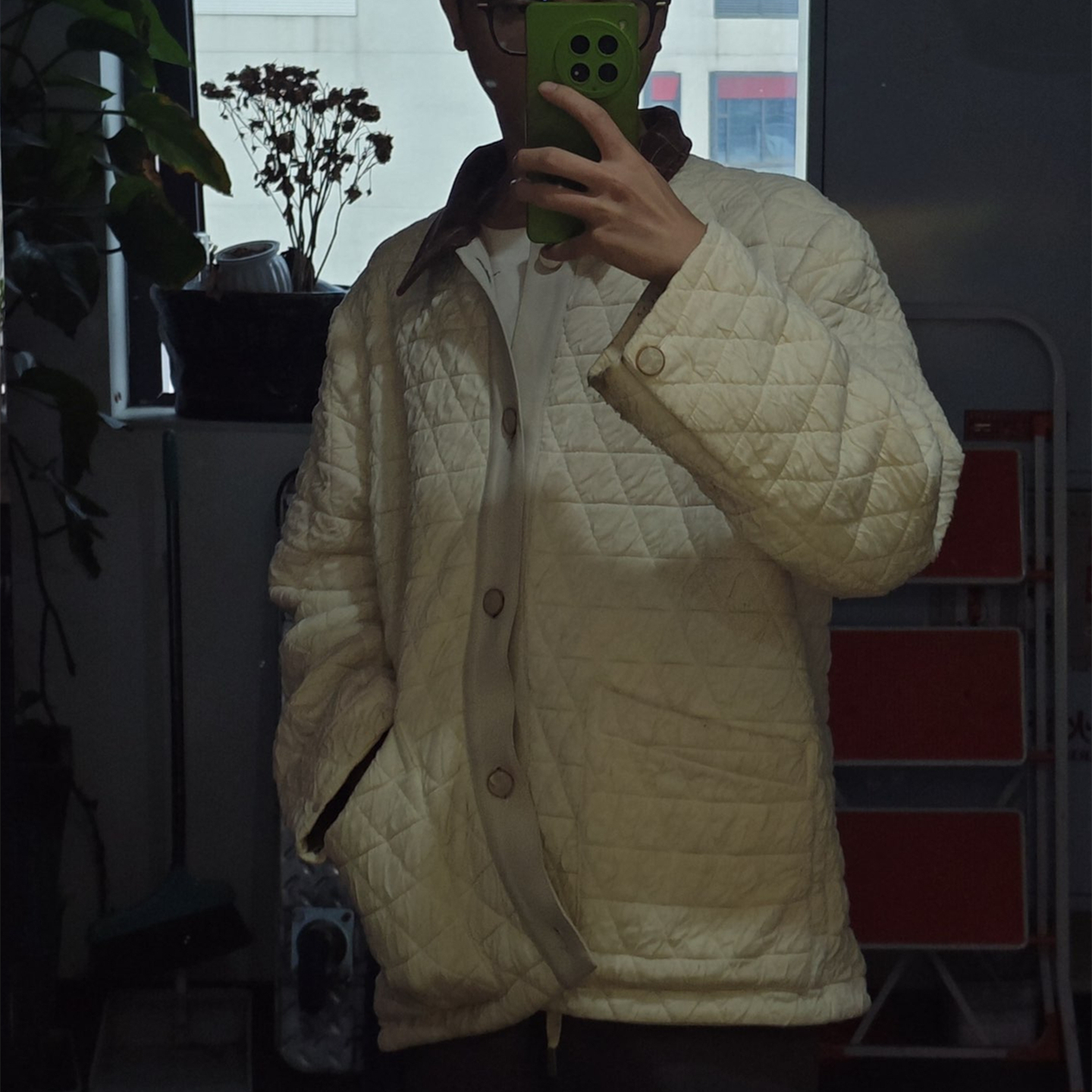 日韩风动态针织男士棉衣