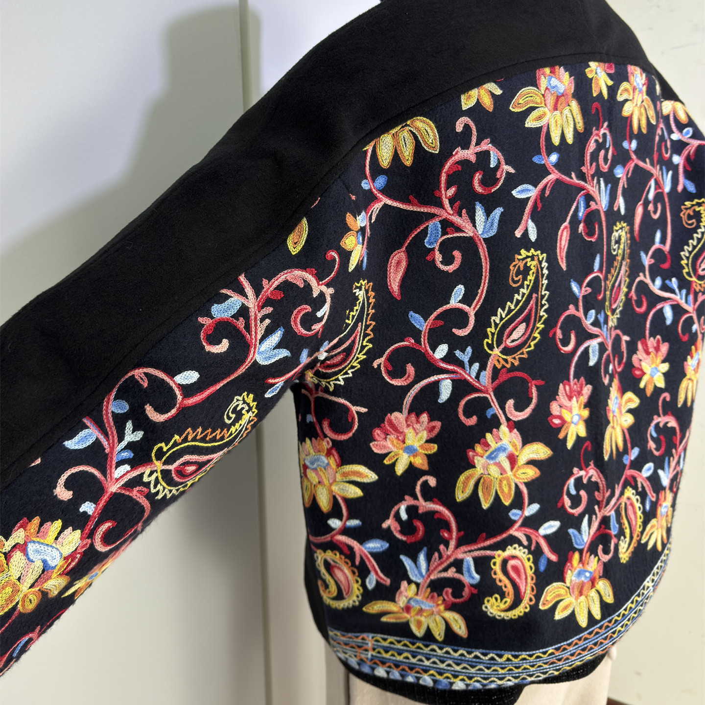 时着 男士秋冬微廓万针刺绣背杀羊毛拉链卫衣油画绣花加厚套头衫,男装,卫衣,淘宝优惠券,粉丝福利购,淘宝优惠卷