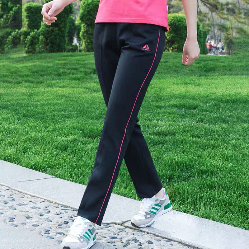 中老年人妈妈裤子春秋厚款运动裤女直筒外穿夏季薄款休闲中年女裤