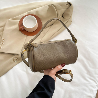 2025新款时尚百搭小众设计枕头包简约复古手提包高级感单肩斜挎包