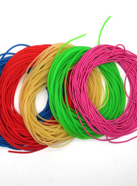 5-10米钓鱼皮筋1.6-2.0mm高弹力 溜鱼泄力皮筋 无架弹弓绑筋线