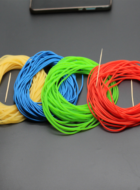 高弹力钓鱼皮筋 2mm缓冲泄力橡筋绳 防失手 实心圆钓鱼专用皮筋