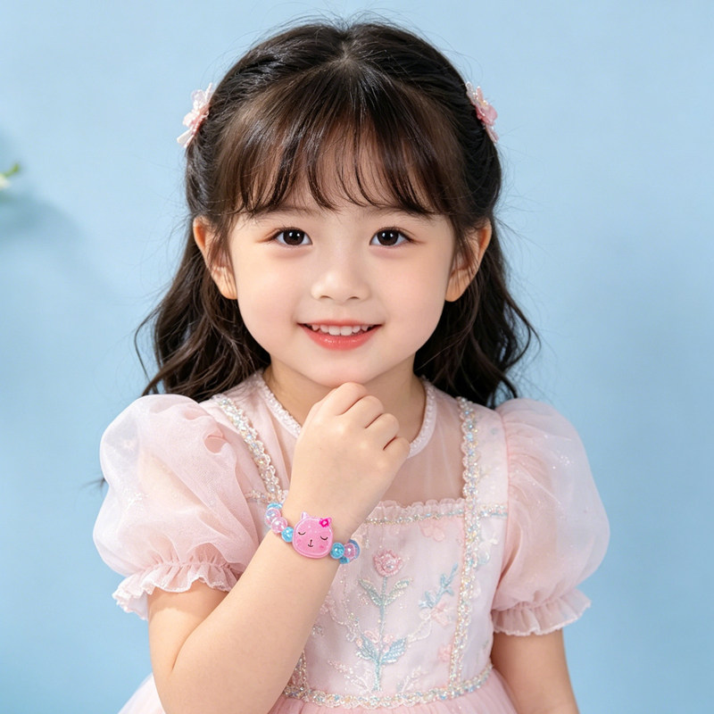 甜美糖果吊坠女孩手链幼儿园小朋友手链装饰爱莎公主手链儿童手镯