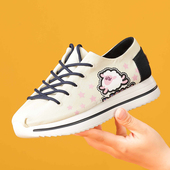 女鞋 Tt&Mm 新款 透气小个子布鞋 汤姆斯休闲厚度帆布鞋 增高2025春季