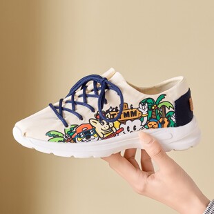 汤姆斯卡通女鞋 舒适休闲鞋 厚度增高潮流帆布鞋 新款 2026春季 Tt&Mm