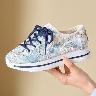 汤姆斯女鞋 舒适透气休闲鞋 厚底增高潮流网面鞋 薄款 2025夏季 Tt&Mm