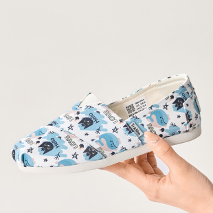 汤姆斯女鞋 小众透气布鞋 卡通一脚蹬帆布鞋 新款 软底2026夏季 Tt&Mm