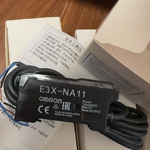 议价欧姆龙E3X-NA11光纤传感器 全新原装 2米线 12-2