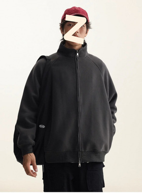 官方正品Mrakeai Kyyds MK320克重磅基础纯色开衫宽松休闲卫衣男