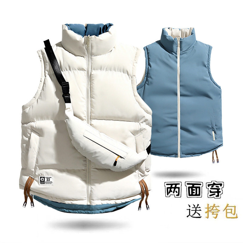 官方正品Mrakeai Kyyds MK潮牌双面穿马甲男女情侣新款秋冬季加厚