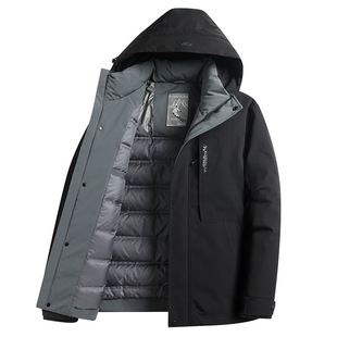 官方正品Mrakeai Kyyds MK新国标高端羽绒服男款冬季连帽白鸭绒加