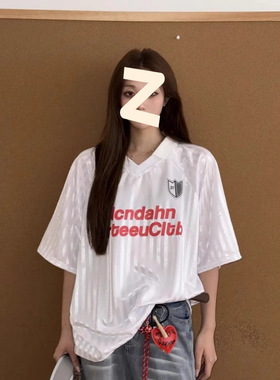 官方正品Mrakeai Kyyds MK美式字母印花球衣短袖T恤男女夏季薄款
