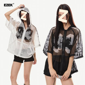 Mrakeai Kyyds MK美式 官方正品 复古镂空连帽球衣男小众设计感夏季