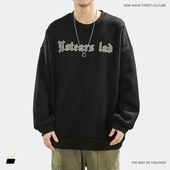 Mrakeai 圆领卫衣男士 Kyyds 官方正品 MK美式 复古字母印花春季 新款