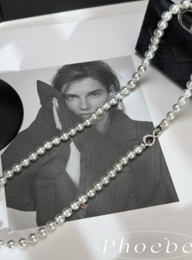 轻奢高级M款澳白珍珠长项链