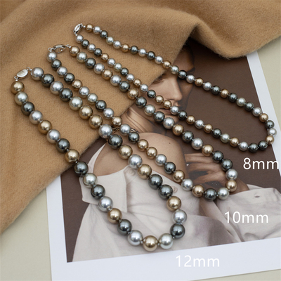 s925美拉德色系大溪地混彩项链