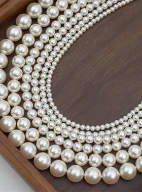 【粉光Akoya】人造仿Akoya粉光650 法式打结全珠链 珍珠项链