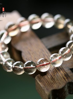 天然水晶发晶手串11mm