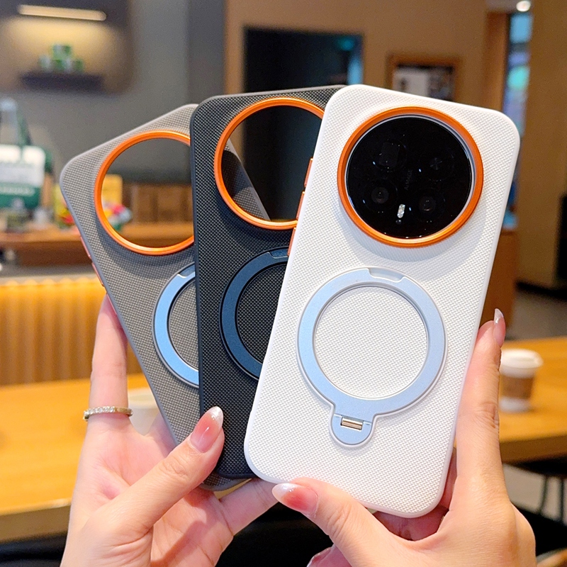 适用荣耀Magic8手机壳新款磁吸全包防摔素皮保护套Magic8Pro网红ins风磨砂硅胶软壳带旋转支架男女外壳高级感