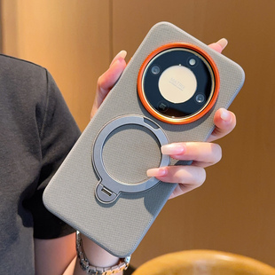 磨砂简约软壳带旋转支架男女款 X60外壳高级感 磁吸全包防摔X60Pro素皮保护套网红ins风时尚 荣耀X70手机壳新款