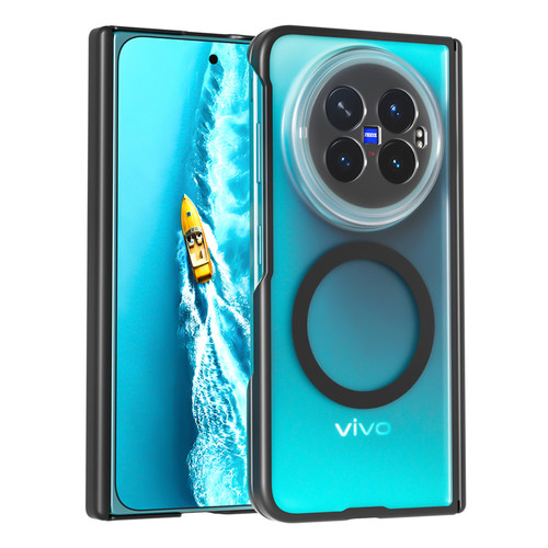 适用vivoXFold6手机壳折叠屏新款磁吸铰链双边中轴全包防摔磨砂肤感超薄简约硅胶软壳保护套ins风网红男女款