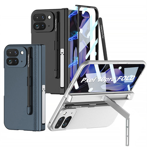 适用Google谷歌Pixel10ProFold手机壳折叠屏新款铰链中轴全包防摔保护套壳膜一体ins风男女款带支架附手写笔