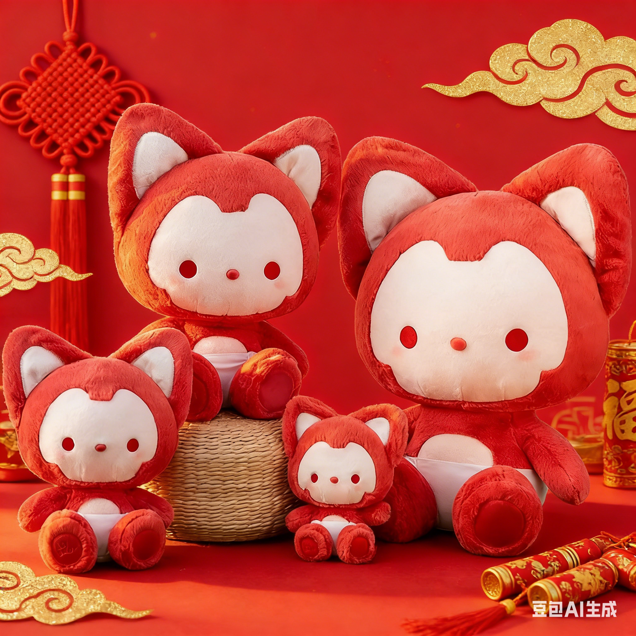 官方正版豆沙阿狸大号公仔女生柔软抱枕可爱女生毛绒挂件节日礼物