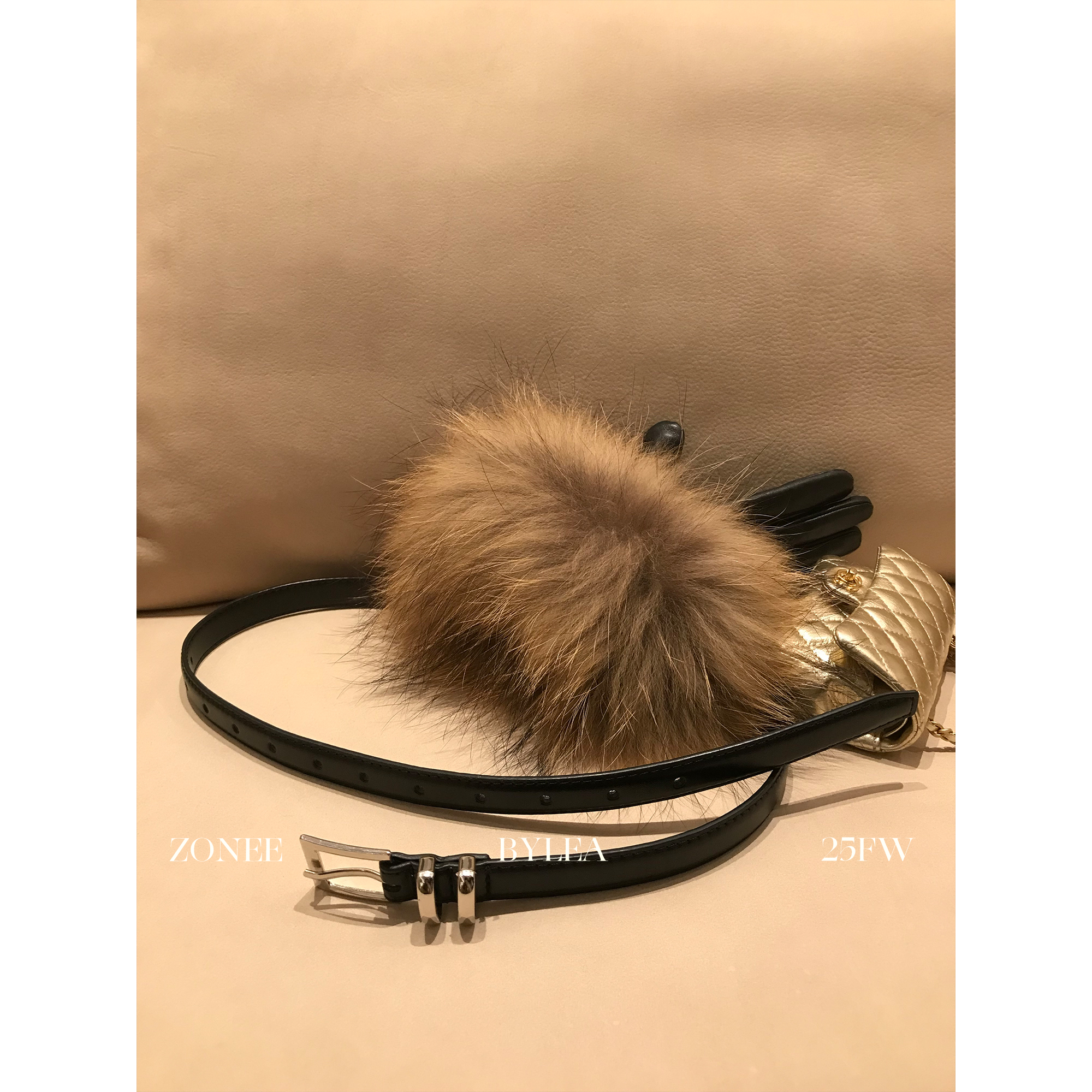 ZONEE/LEA宋亦雯 老钱松弛感时髦极简皮带 日常简约百搭腰带