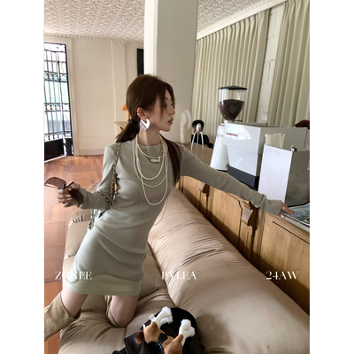 ZONEE/LEA宋亦雯 在雅典漫步无袖蕾丝吊带裙女秋冬内搭打底连衣裙