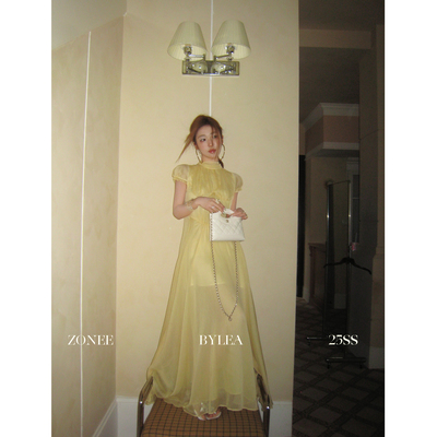 ZONEE/LEA宋亦雯雪纺飘逸连衣裙