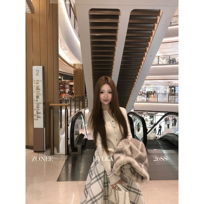 ZONEE/LEA宋亦雯山羊绒针织开衫