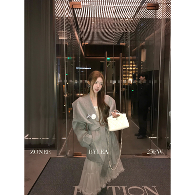 ZONEE/LEA宋亦雯毛呢大衣外套