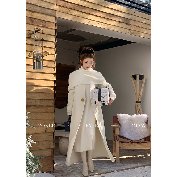 ZONEE 北欧的浪漫 双面苏力！黑标高比例简约气质时髦感长款大衣