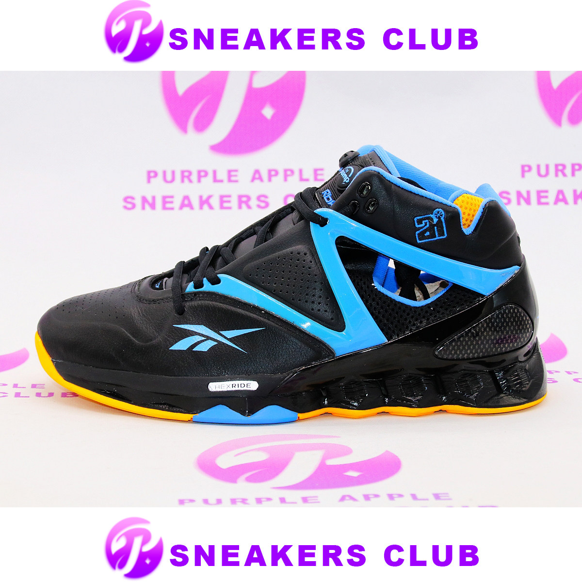 Reebok Pump Onmi Hexride 掘金客场 艾弗森 黑蓝配色 4-875350