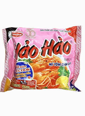 整箱越南好好面HaoHao酸辣虾面30袋x75g 方便面速食泡面快餐面