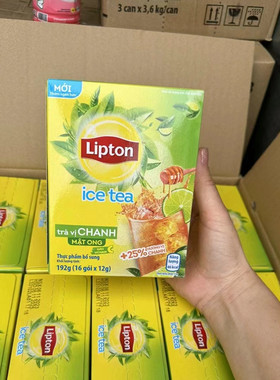 越南Lipton立顿柠檬红茶192g冰红茶速溶冲饮品tra vi chanh 16包