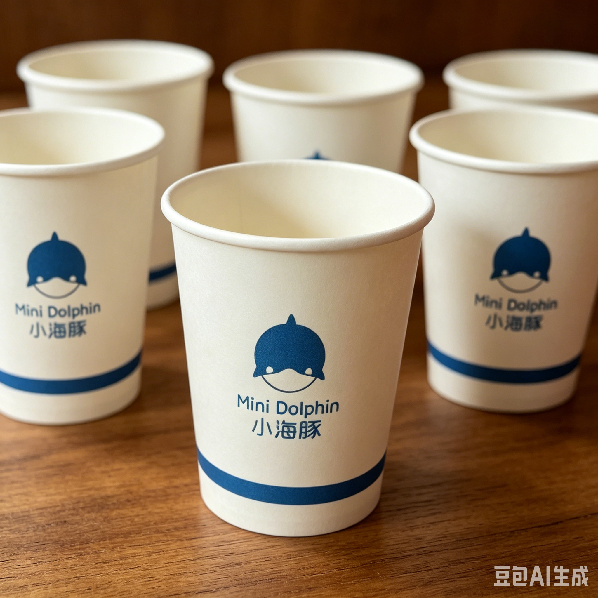 一次性纸杯定制印logo食品级材质加厚企业商用广告杯子5000只装