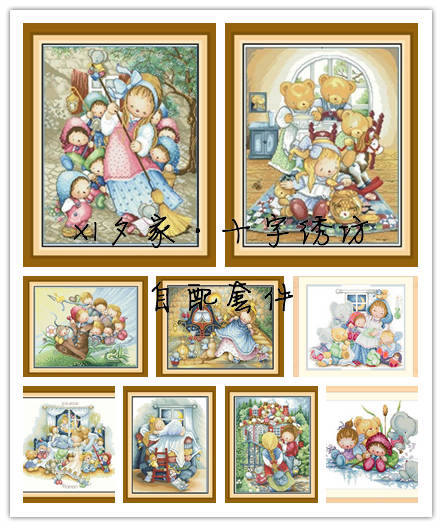 夕绣坊 十字绣 重绘图纸打印 绝版 Lanart MVS 童话系列 10幅