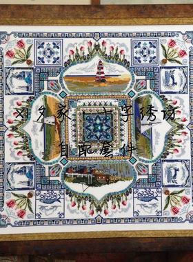 CD Holland Springtime（荷兰花园）含原版古董珠 水晶十字绣套