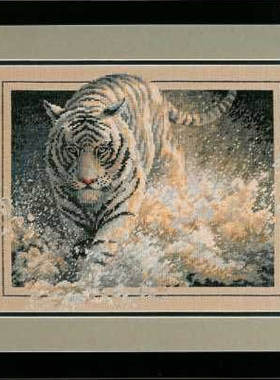 原套真线对比 正品DMC十字绣自配套件 绝版 DIM 35108 踏浪虎