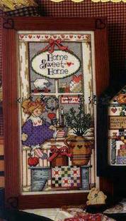 法国正品 温馨甜蜜 DMC十字绣自配套件 203 家 美国乡村