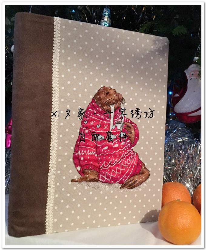 进口图纸 法国正品DMC十字绣自配套件 喝茶系列-喝茶的海象,居家布艺,十字绣套件,淘宝优惠券,粉丝福利购,淘宝优惠卷