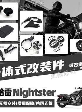适用 哈雷nightster 975改装 乘客座椅 脚踏 哈雷夜行者 改装件