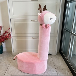 奶粉罐制作可爱小鹿坐凳套九个奶瓶罐改造儿童坐凳套面料弹力超柔