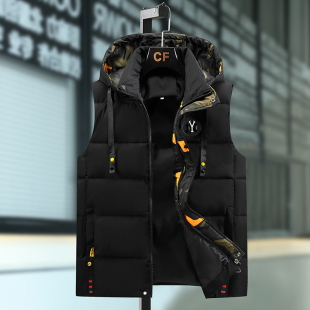 马甲马甲男士 加厚保暖学生坎肩外套潮流背心外穿休闲马夹男 秋冬季