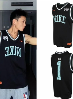 NIKE耐克男子CHBL耐高篮球联赛运动速干透气网眼背心T恤HF6136