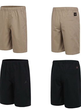NIKE耐克短裤男夏季Jordan运动裤AJ飞人刺绣工装五分裤HF9336-010