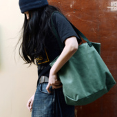 杜九月原创女包 文艺简约复古帆布单肩包 休闲纯色百搭托特布包