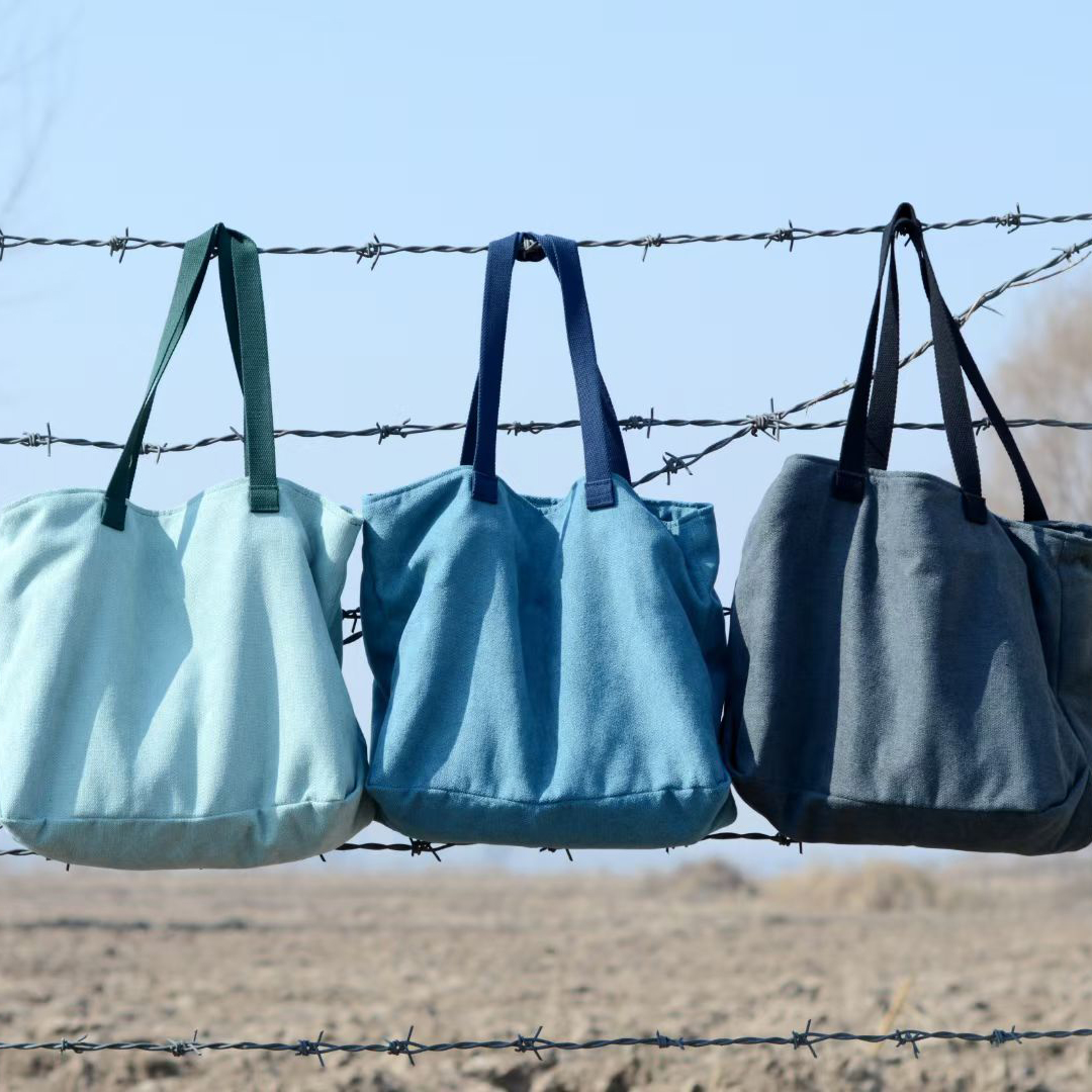 杜九月原创简约文艺休闲纯色布包