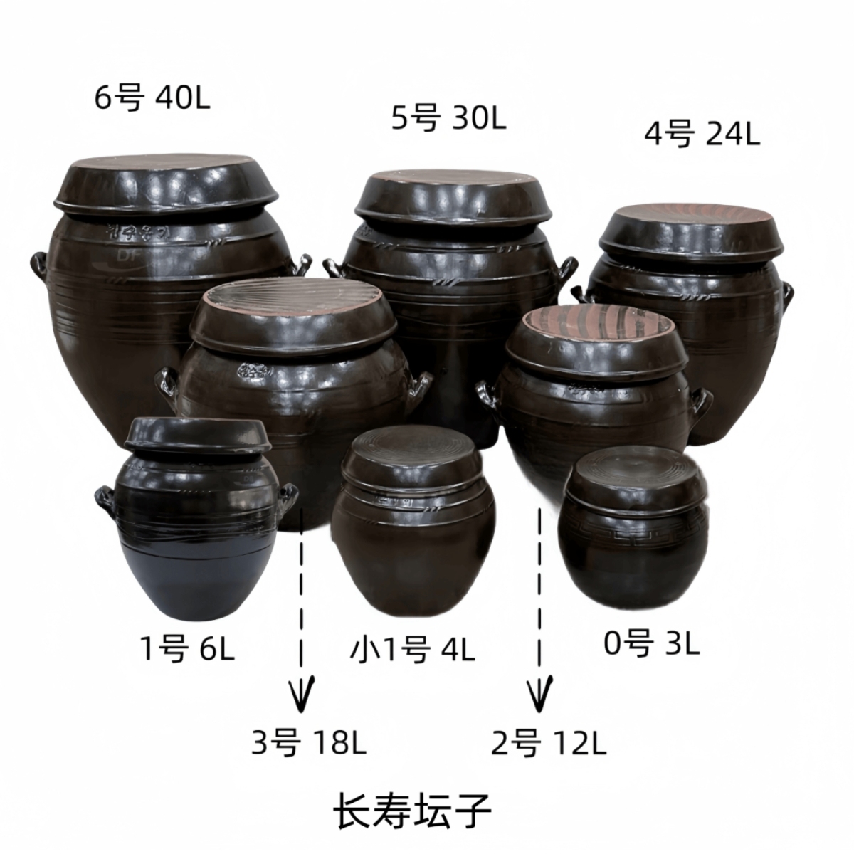 韩国进口长寿无害大小陶瓷坛子腌制泡菜装米多功能米缸大酱罐子